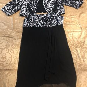 Black and white dress with jacket